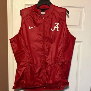 Nike Red Alabama A-Line Sleeveless Zip Cycling Vest